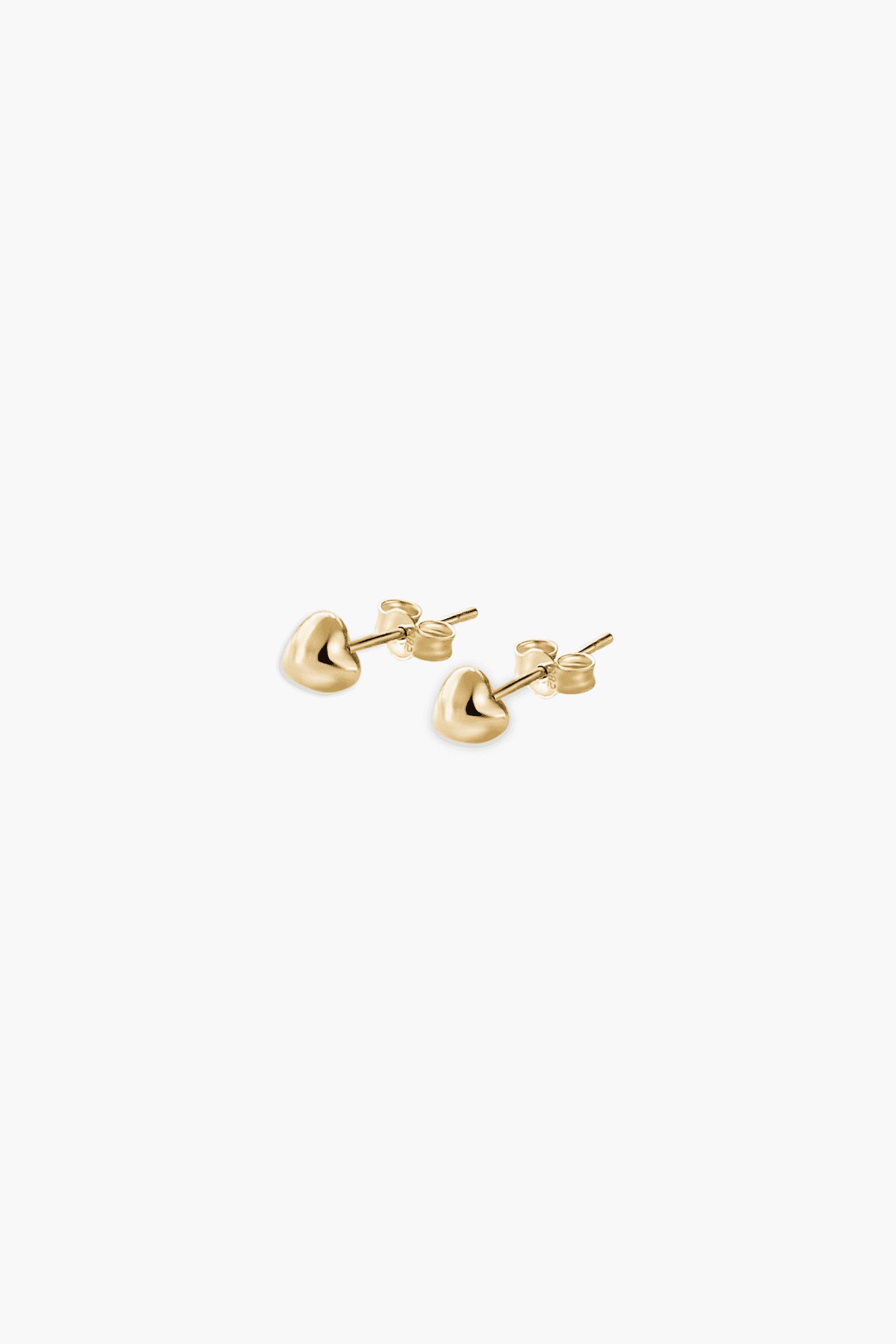 bubble heart stud boops-jewelry