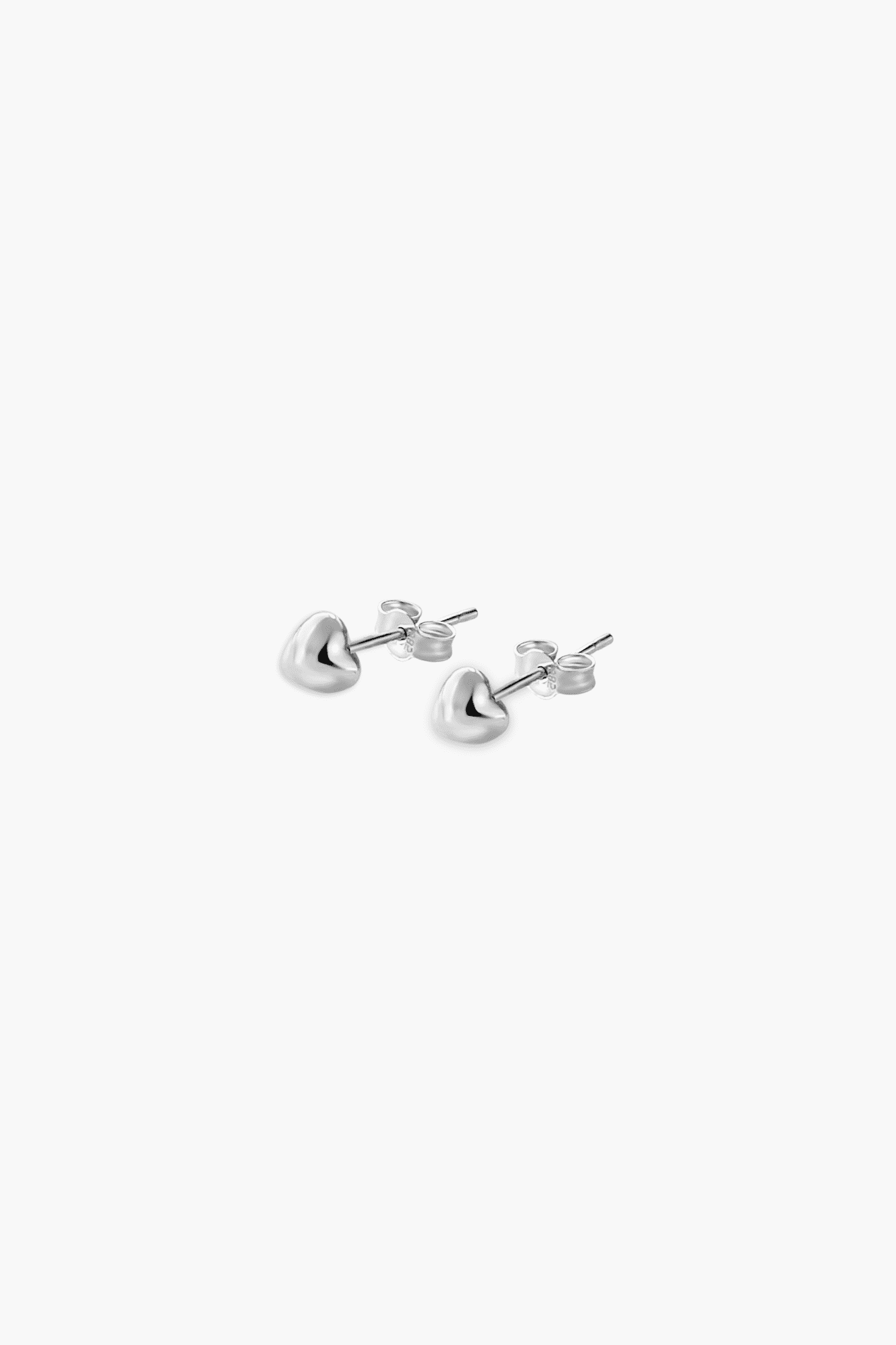 bubble heart stud boops-jewelry