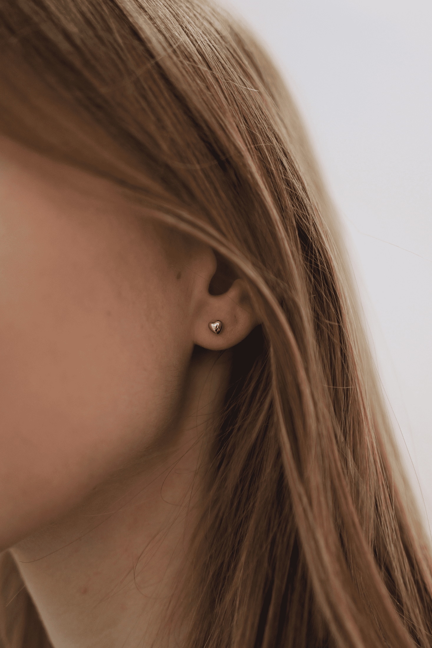 bubble heart stud boops-jewelry