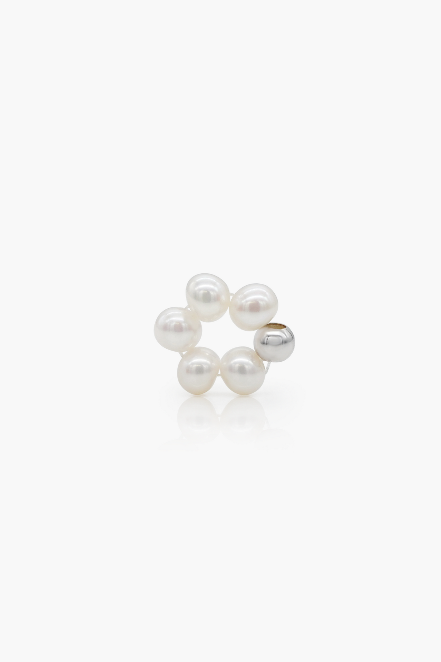 flower pearl charm - S boops-jewelry
