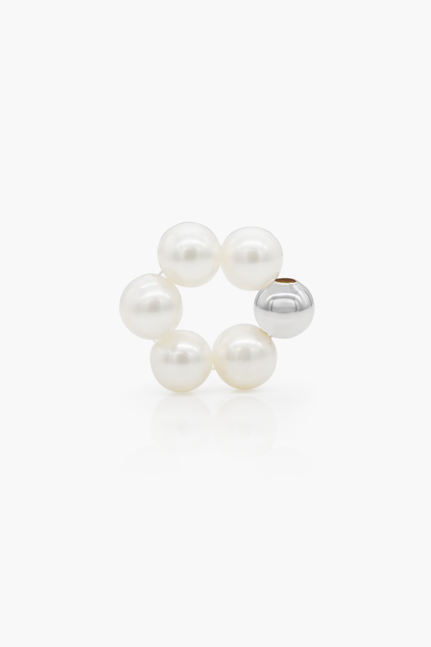 flower pearl charm - L boops-jewelry