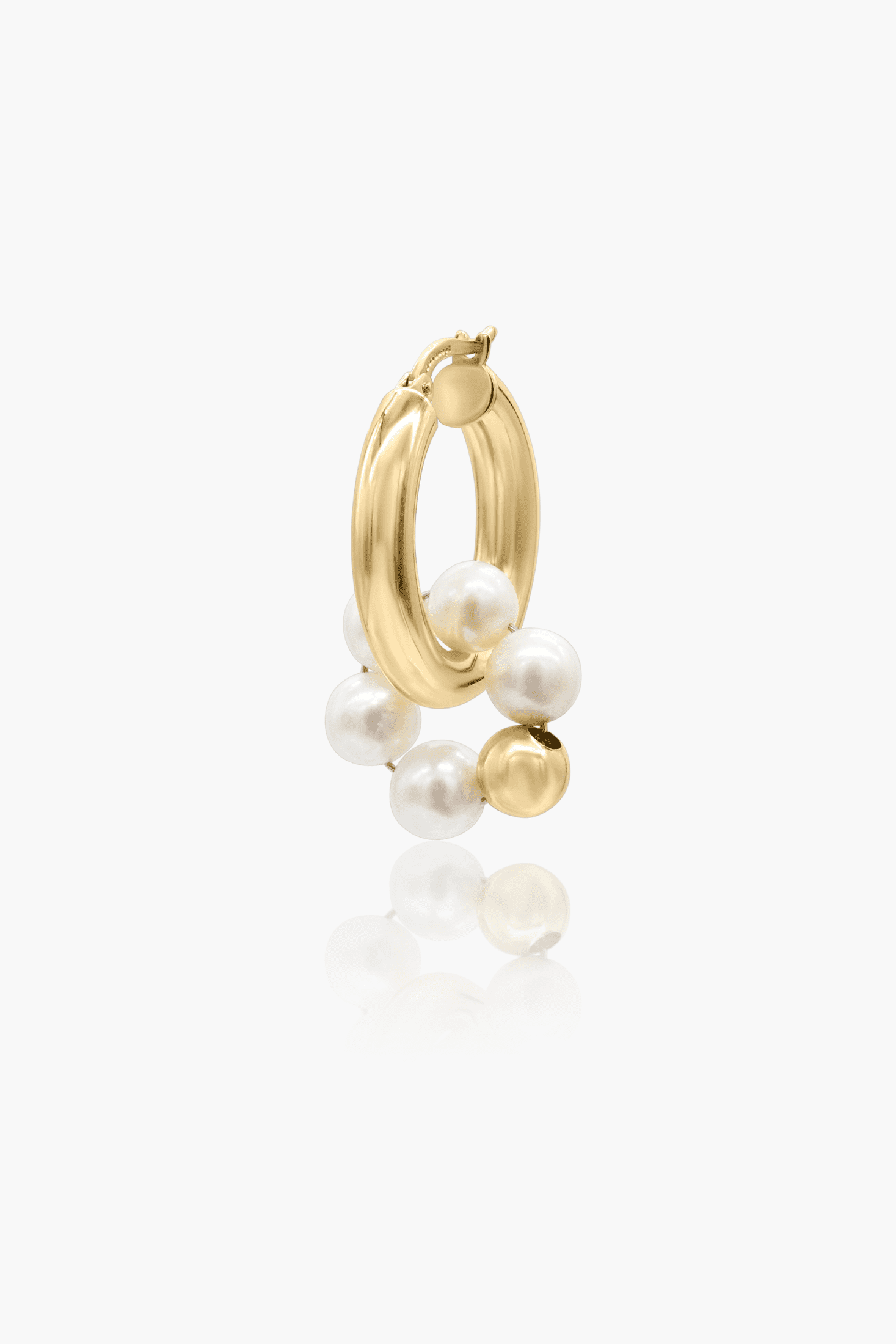 flower pearl charm - L boops-jewelry
