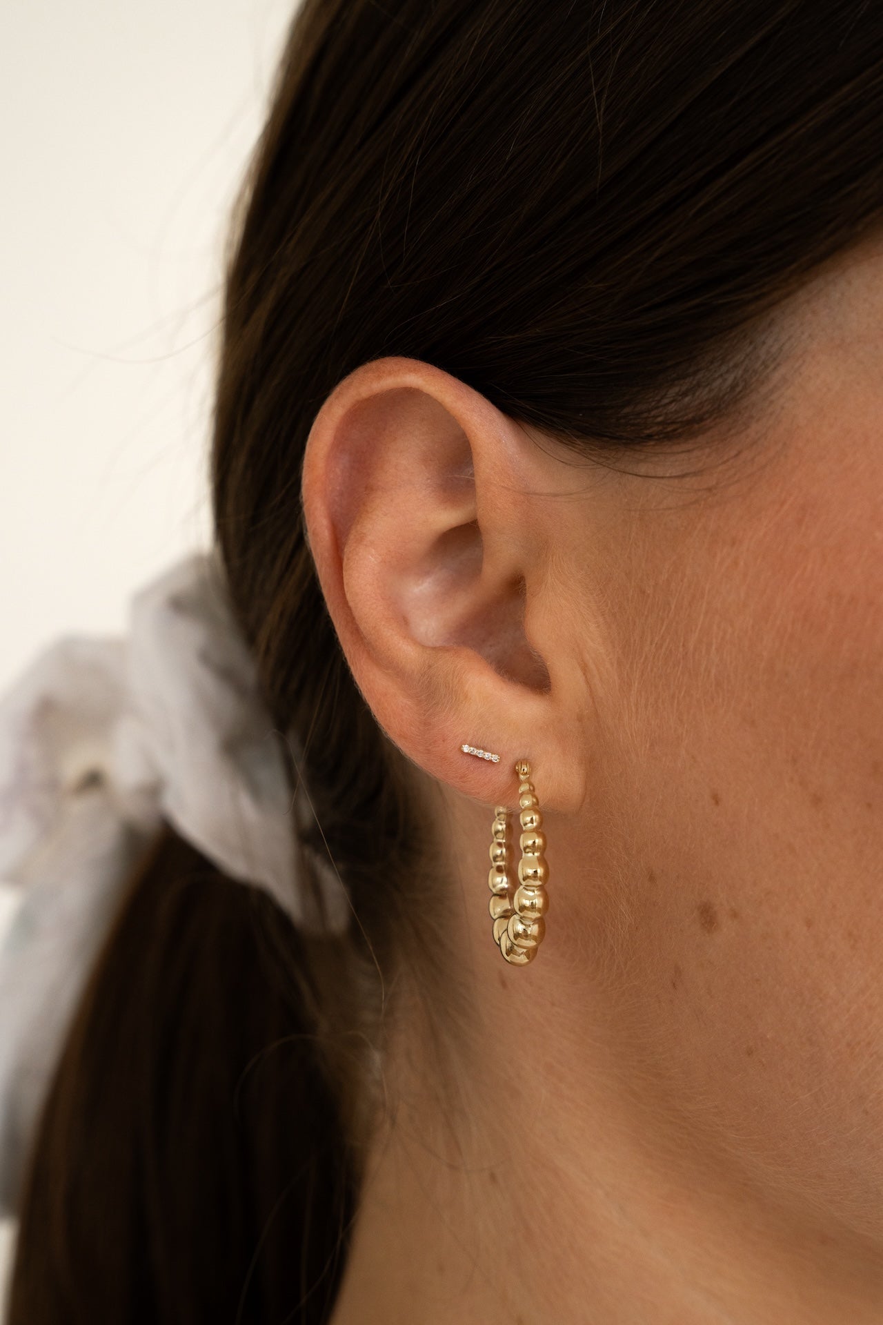 5 diamonds stud boops-jewelry