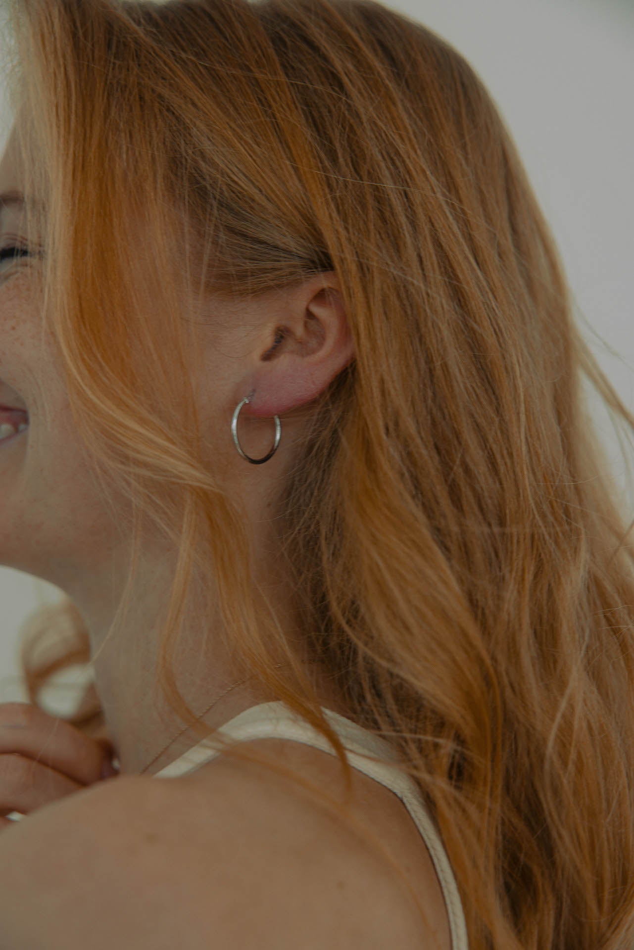 classy hoops - white boops-jewelry