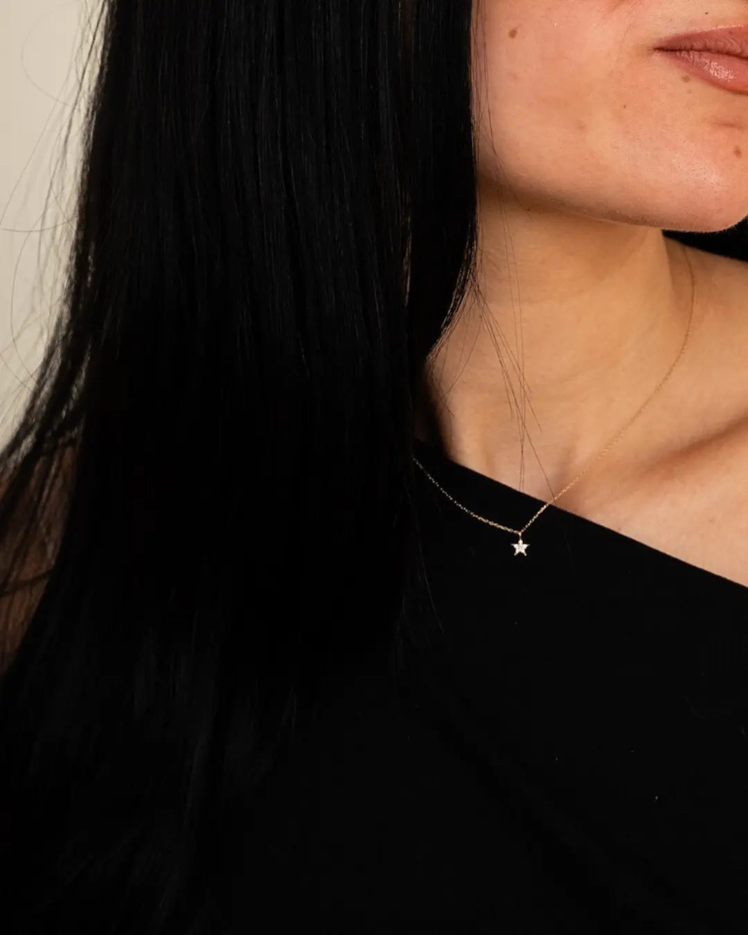 diamond star necklace