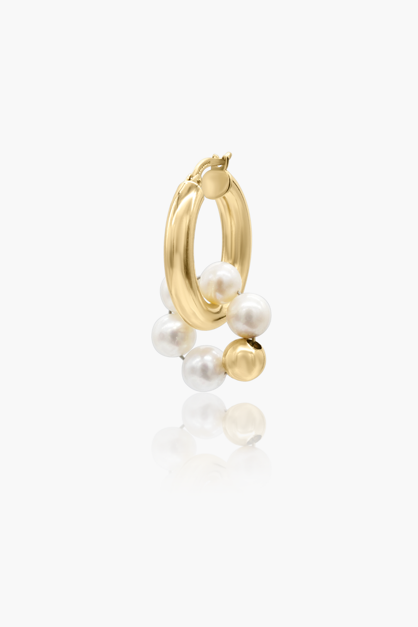 ring pearl charm - L