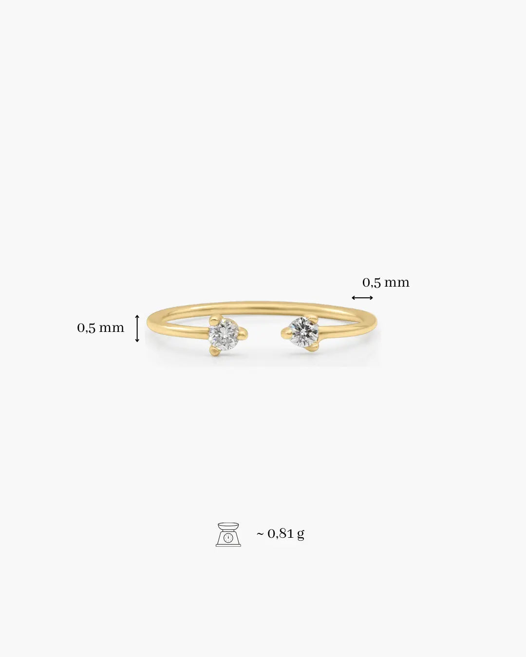 twin diamond ring