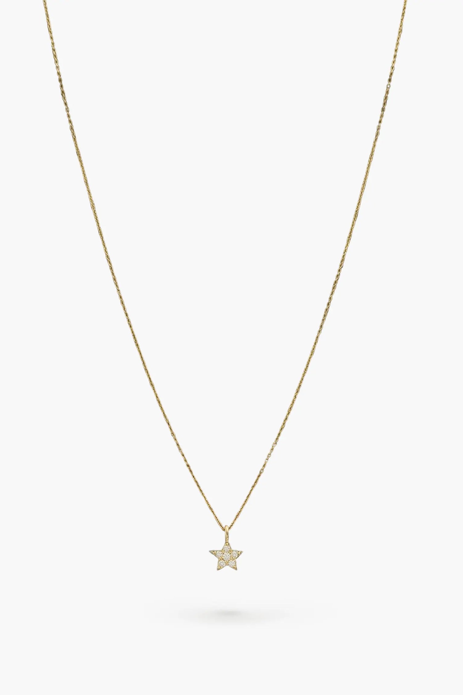 diamond star necklace