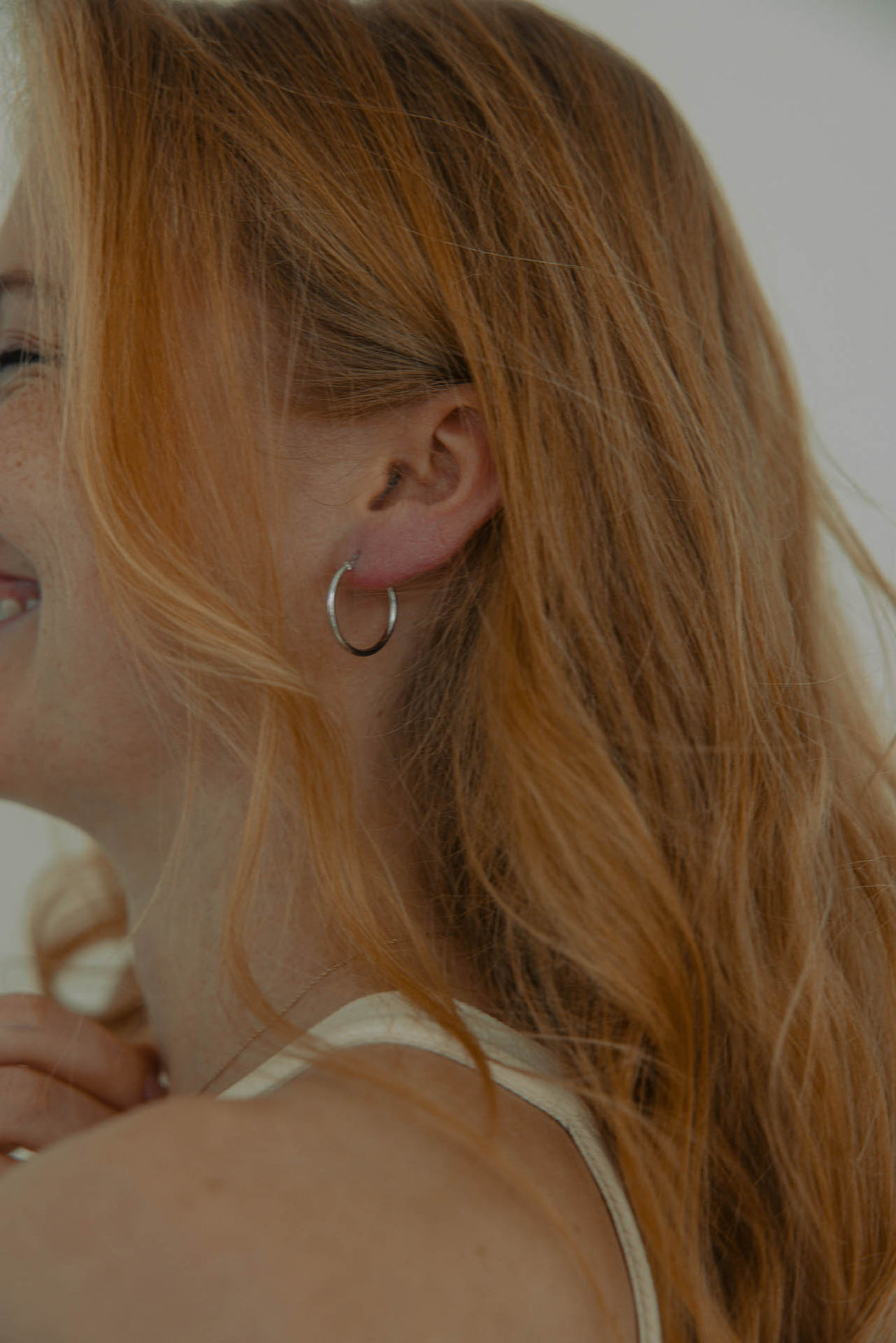 classy hoops - white boops-jewelry
